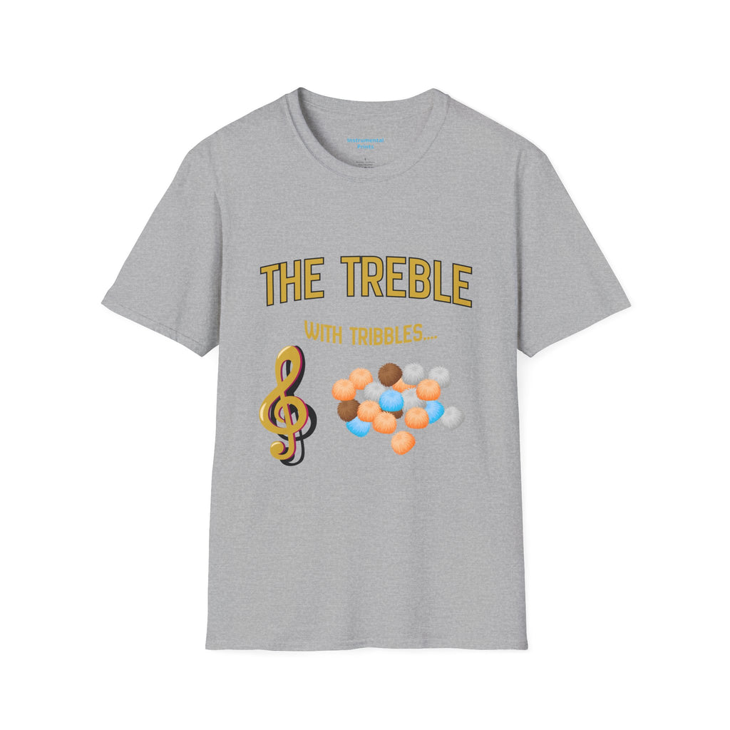 Treble With Tribbles T-Shirt — Funny Music & Star Trek Mashup Tee