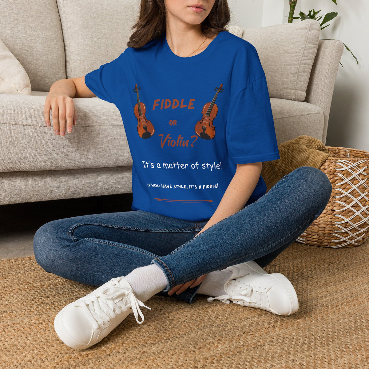 Fiddle or Violin? Graphic Tee — Funny Musician Shirt for Fiddle, Violin & Bow Players