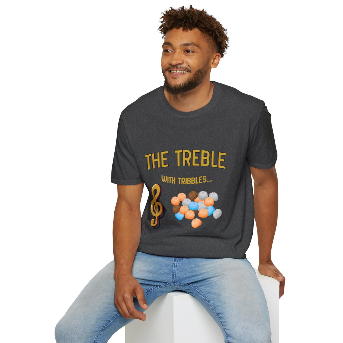 Treble With Tribbles T-Shirt — Funny Music & Star Trek Mashup Tee