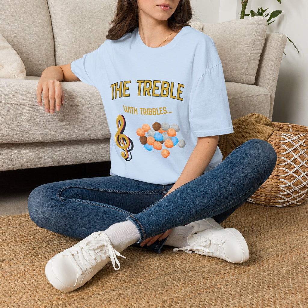 Treble With Tribbles T-Shirt — Funny Music & Star Trek Mashup Tee