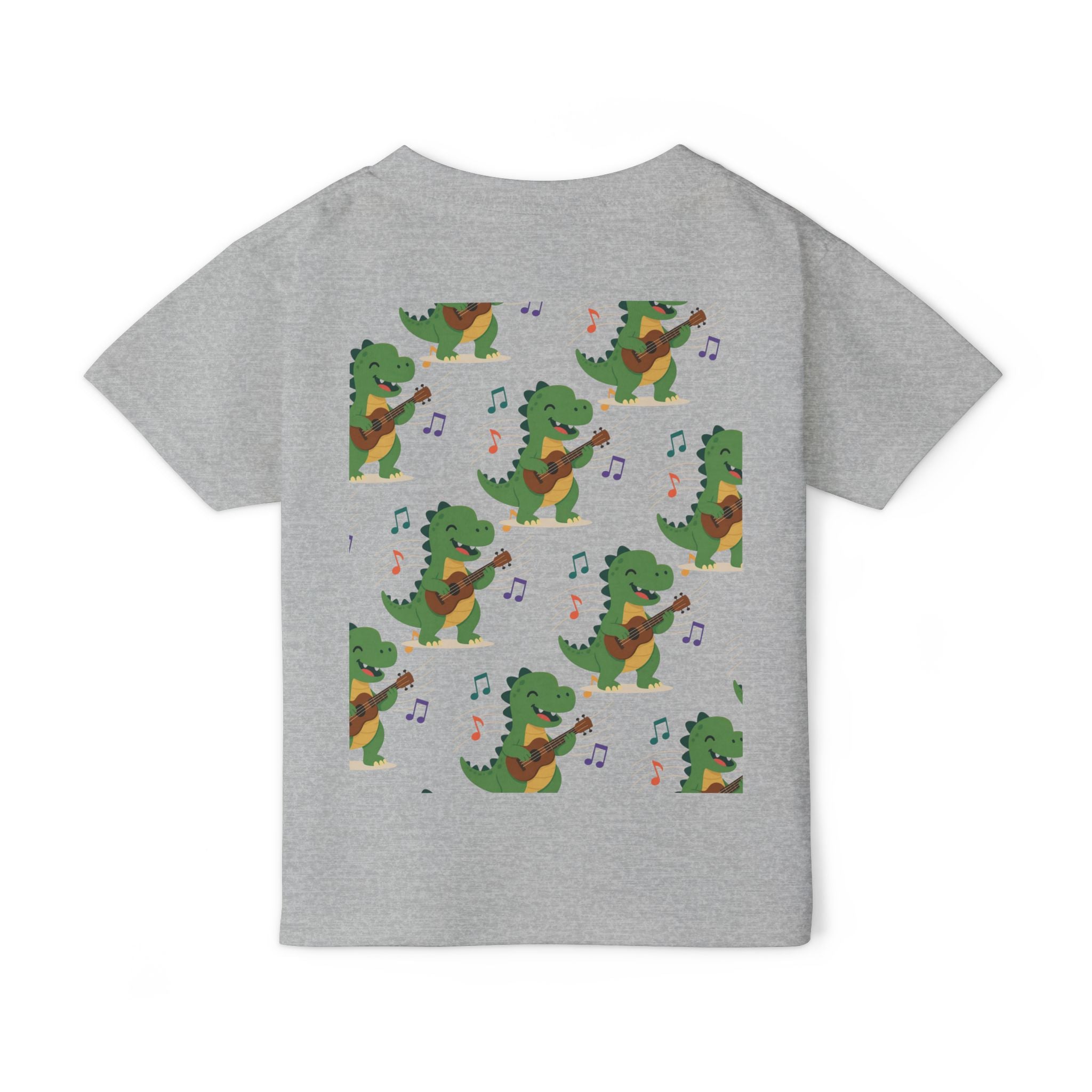 Toddler T‑Shirt — Cute Dinosaur Playing Guitar | Musical Dino Kids Tee
