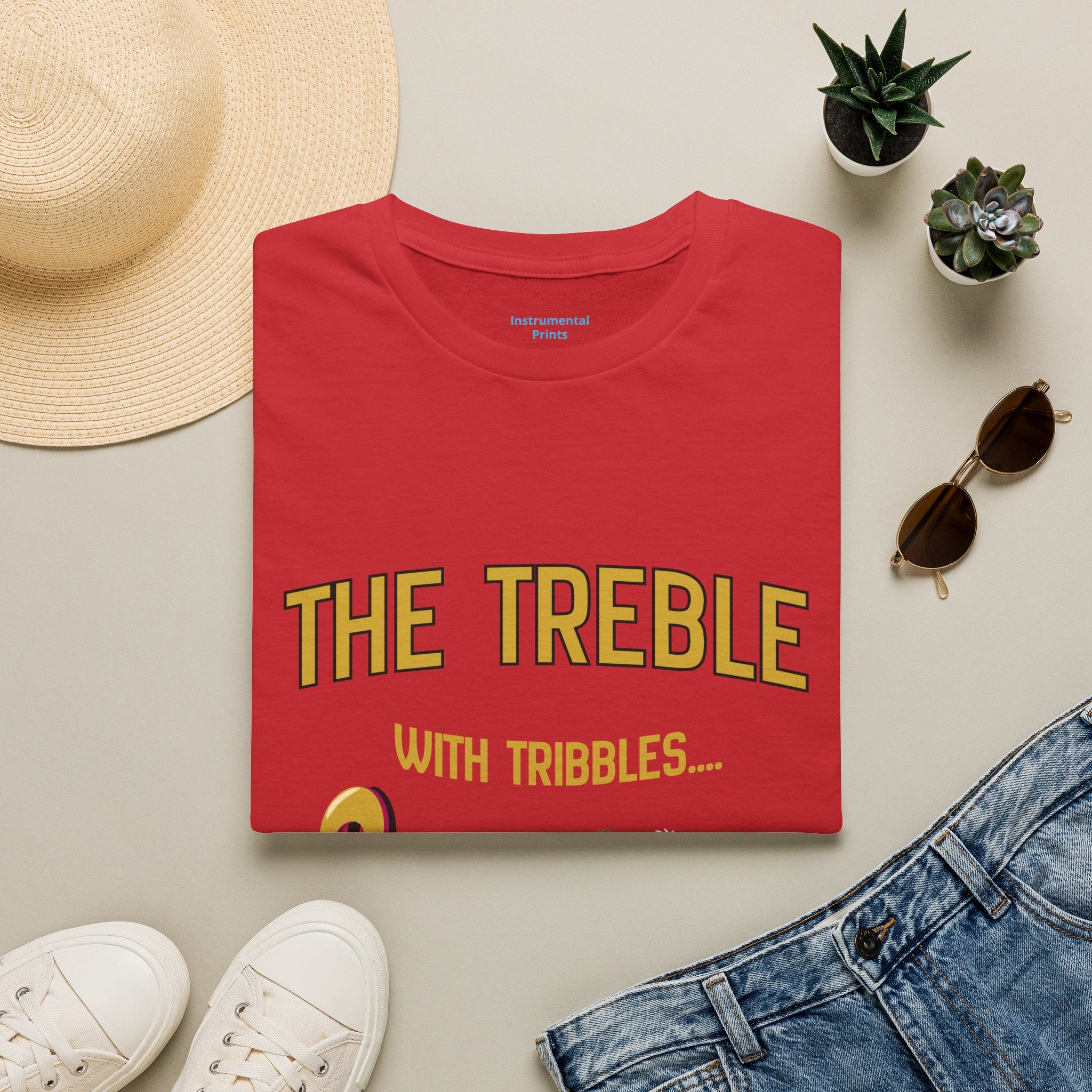 Treble With Tribbles T-Shirt — Funny Music & Star Trek Mashup Tee