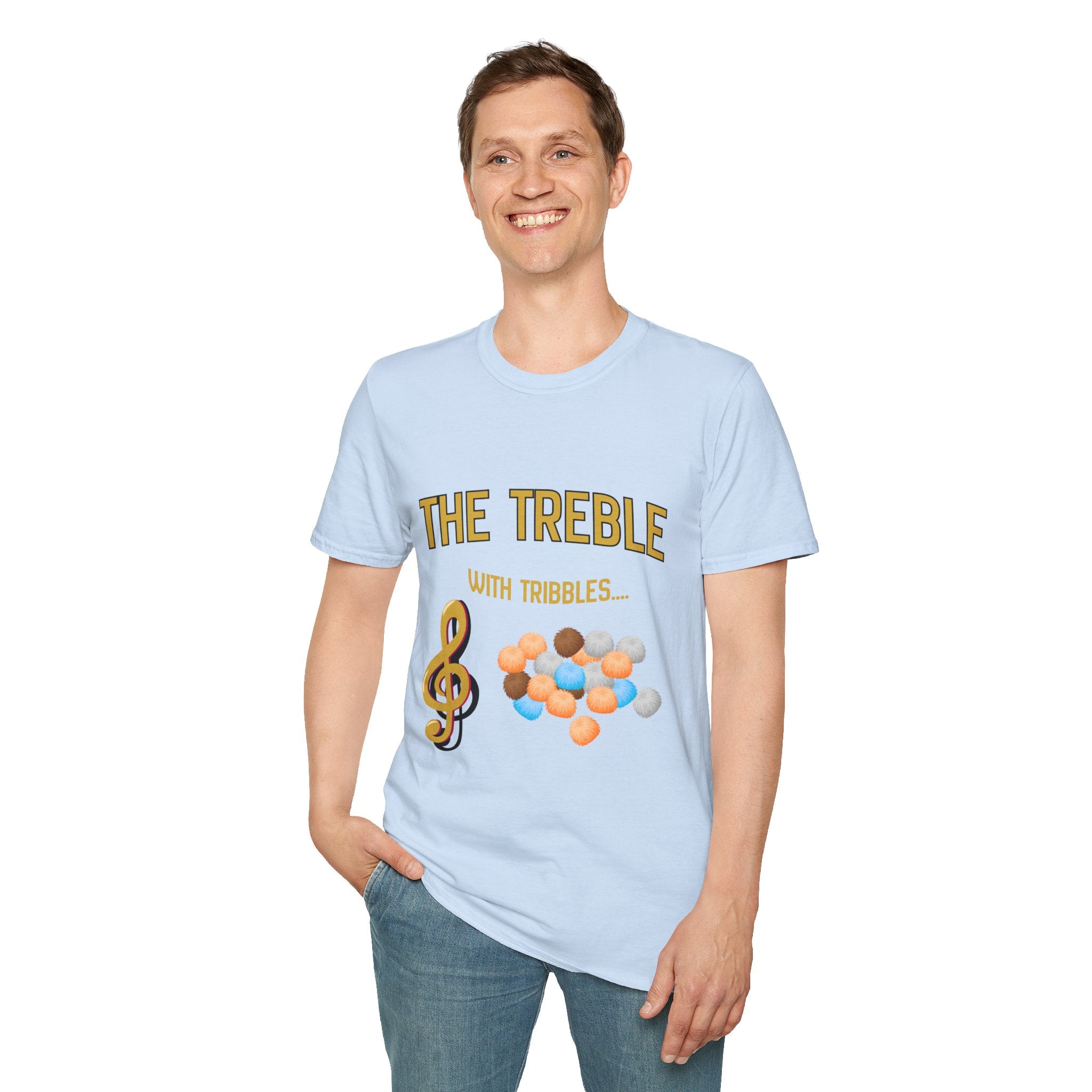 Treble With Tribbles T-Shirt — Funny Music & Star Trek Mashup Tee
