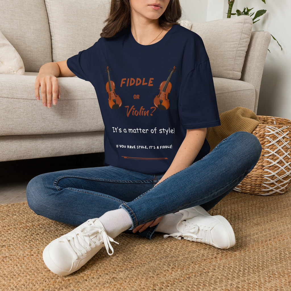 Fiddle or Violin? Graphic Tee — Funny Musician Shirt for Fiddle, Violin & Bow Players