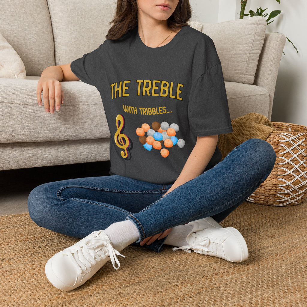 Treble With Tribbles T-Shirt — Funny Music & Star Trek Mashup Tee